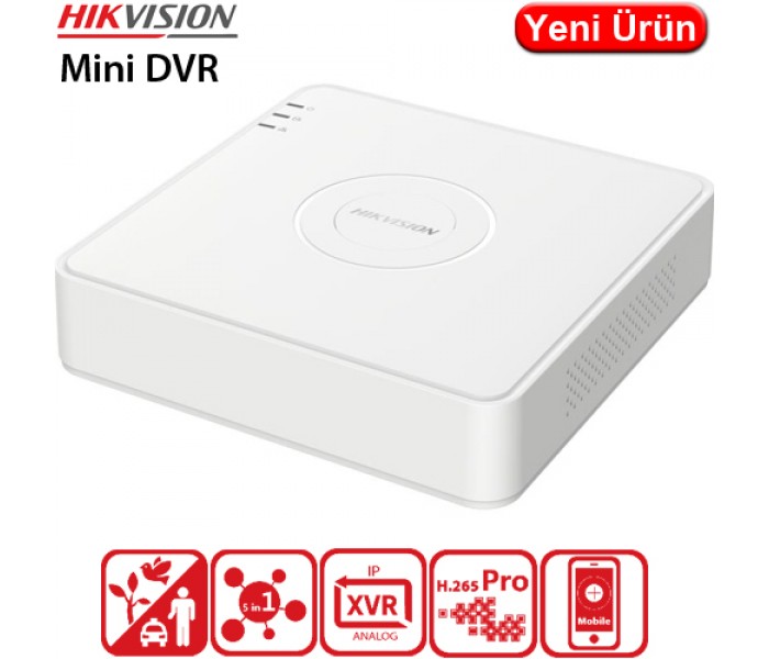 HIKVISION (DS-7104HGHI-M1) 4 KANAL 1080P 1XHDD HD-TVI KAYIT CİHAZI