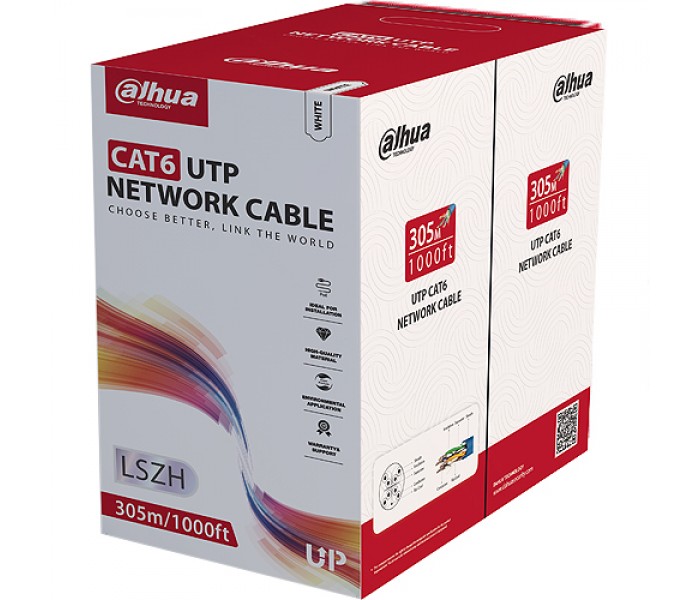 DAHUA (PFM923I-6UN-C) CAT6 UTP LSZH BAKIR KABLO (305MT.) MAVİ