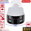 HIKVISION (DS-2CD2T87G2P-LSU/SL) 8MP PANORAMIC ACUSENSE BULLET KAMERA 40MT
