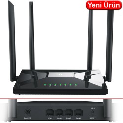 STONET (NC65) AC1200 4 PORT GİGABİT 2,4 Ghz 300Mbps 5Ghz 867Mbps 4x5dBİ ANTEN GİGABİT ROUTER
