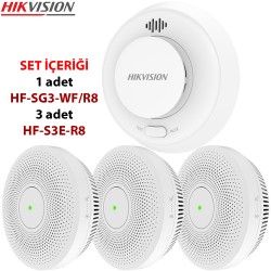 HIKVISION (HF-KS2-WF/R8) KABLOSUZ YANGIN ALARM KONTROL SETİ RF+WIFI