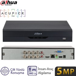 DAHUA (XVR5108HS-5M-I3/T) 8 KANAL 5MP HDMI/VGA 1xUSB 1x16TB SATA HDD XVR KAYIT CIHAZI