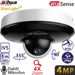DAHUA (SD1A404DB-GNY) 1/2.8 CMOS 4MP 4X OPTİK ZOOM STARLITE IP66 IK08 SMD3.0 PTZ KAMERA 20MT
