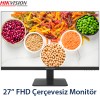 HIKVISION (DS-D5027F2-1P2) 27 INC 1920X1080 SİYAH LED MONİTÖR (VGA+HDMI+VESA)