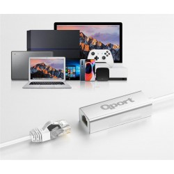 QPORT Q-TR45 TYPE-C TO RJ45 ETHERNET CEVIRICI