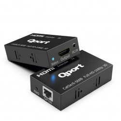 QPORT Q-HEX3 HDMI EXTENDER CAT6 60M 2 LI PAKET