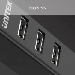 UNITEK TYPE-A TO 4 PORT USB HUB 80CM KABLO(Y-2140)