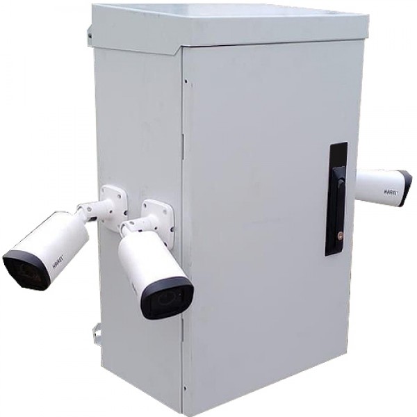 FREELINK (U1607) TEK CIDAR MİNİ MOBESE KABİN 400x250x600 + 1 Lİ TERM.FAN+DİREK ASKI APARATI DAHİL