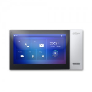 DAHUA (VTH2421FW-P) 7 INC DAİRE İÇİ DOKUNMATİK EKRAN 32GB SD DESTEKLİ MONİTÖR (BEYAZ)