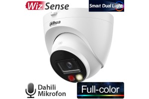 DAHUA (IPC-HDW2449T-S-IL-0280B) 4MP 2.8MM AKILLI ÇİFT IŞIKLI SDKART IP67 POE DAHİLİ MİK. DOME 30MT